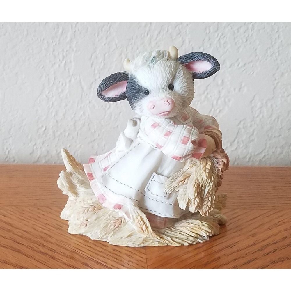 Enesco Mary's Moo Moos Figurine - Outstanding In Your Own Field (1993) - Read